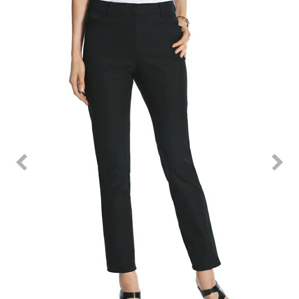 Chico's So Slimming, pants black slacks New